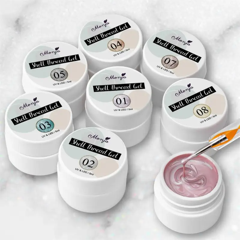 Canned Pearl Thread Shell Glue Thread Nail Polish Micro-shimmer Pearl Pop Color Nail Gel Nail Polish UV Gel Base Top Coat
Canned Pearl Thread Shell Glue Thread Nail Polish Micro-shimmer Pearl Pop Color Nail Gel Nail Polish UV Gel Base Top Coat