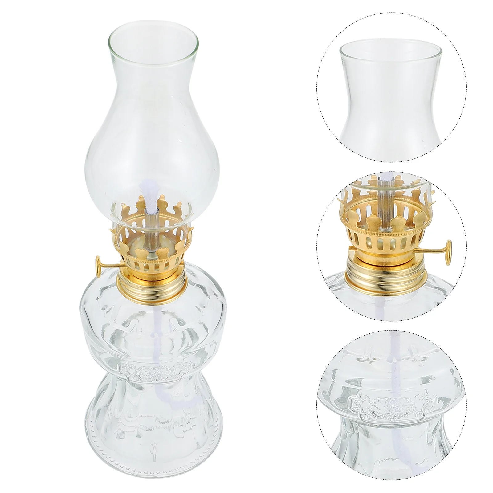 Vintage Oil Lamps with Clear Glass Lampshade Kerosene Lamp Oil Lantern Decorative Chamber Lamp for Home Bedroom Wedding Decor
Vintage Oil Lamps with Clear Glass Lampshade Kerosene Lamp Oil Lantern Decorative Chamber Lamp for Home Bedroom Wedding Decor