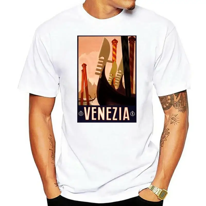 Venezia Vintage Travel Poster Shirt! Quality T Shirts Men Printing Short Sleeve O Neck Tshirt
Venezia Vintage Travel Poster Shirt! Quality T Shirts Men Printing Short Sleeve O Neck Tshirt