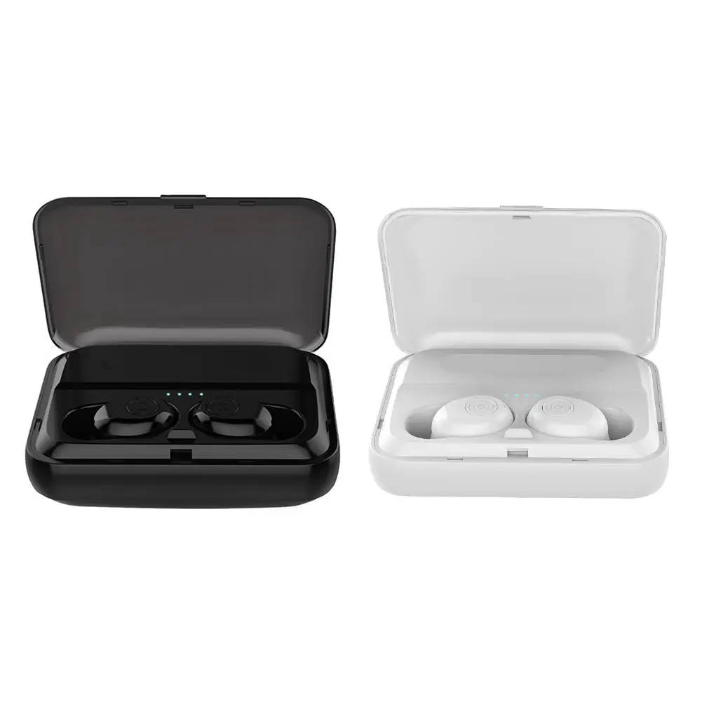F9 TWS Wireless Bluetooth-compatible Headset Subwoofer Stereo Earbuds Headphone Earphone w/Mic 1300mAh Charging Box Black/White
F9 TWS Wireless Bluetooth-compatible Headset Subwoofer Stereo Earbuds Headphone Earphone w/Mic 1300mAh Charging Box Black/White