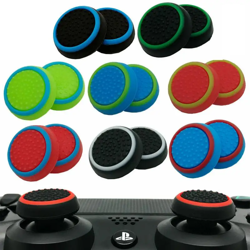 

2pcs Controller Thumb Stick Cover for PS3 PS4 XBOX ONE 360 Luminous Rocker Cap Anti Slip Handle Silicone Cap Replacement