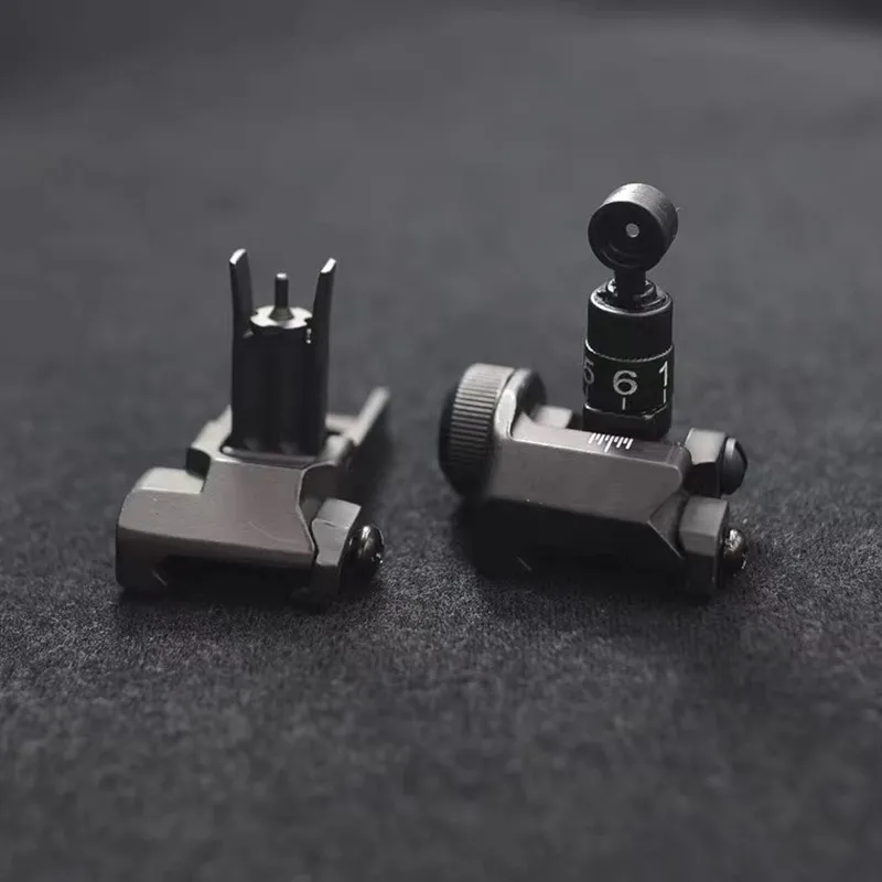 KAC M4 Folding Front Sight Flip-Up Rear Sight Set Knight 200-600M Backup Iron Sight AR Airsoft MK18 Accessories
KAC M4 Folding Front Sight Flip-Up Rear Sight Set Knight 200-600M Backup Iron Sight AR Airsoft MK18 Accessories