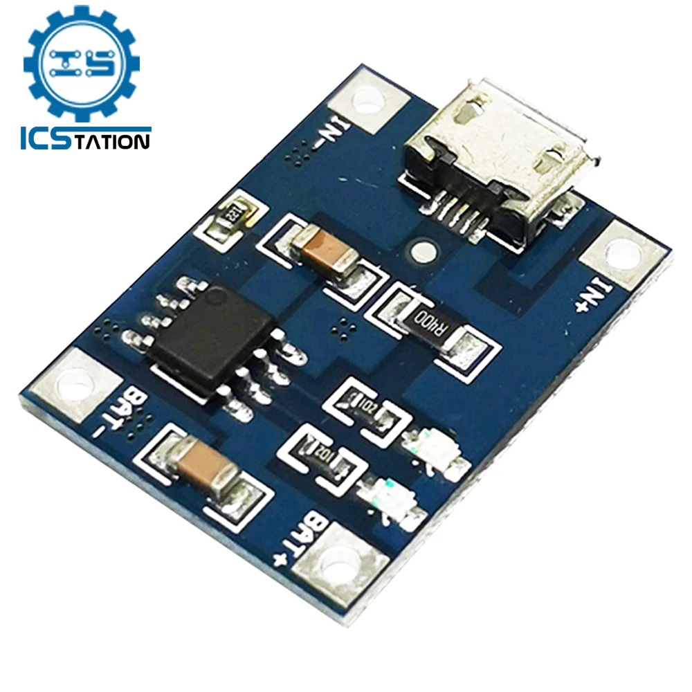 TP4056 5V 1A Micro USB Lithium Battery Special Charging Board Charger Device Interface Mic USB For DIY Module
TP4056 5V 1A Micro USB Lithium Battery Special Charging Board Charger Device Interface Mic USB For DIY Module