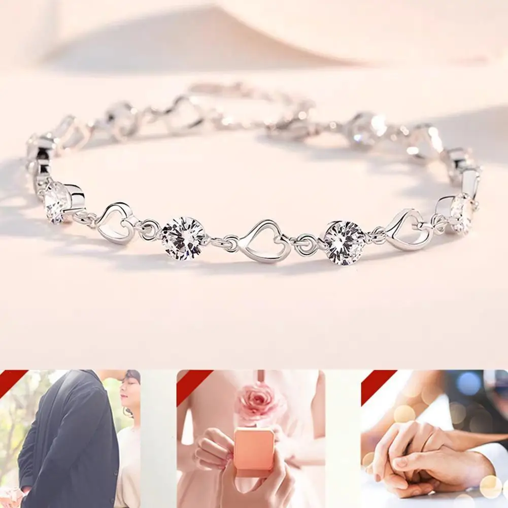 New fashion Simple Love Heart Bracelet For Women girl Accessories jewelry wholesale
New fashion Simple Love Heart Bracelet For Women girl Accessories jewelry wholesale