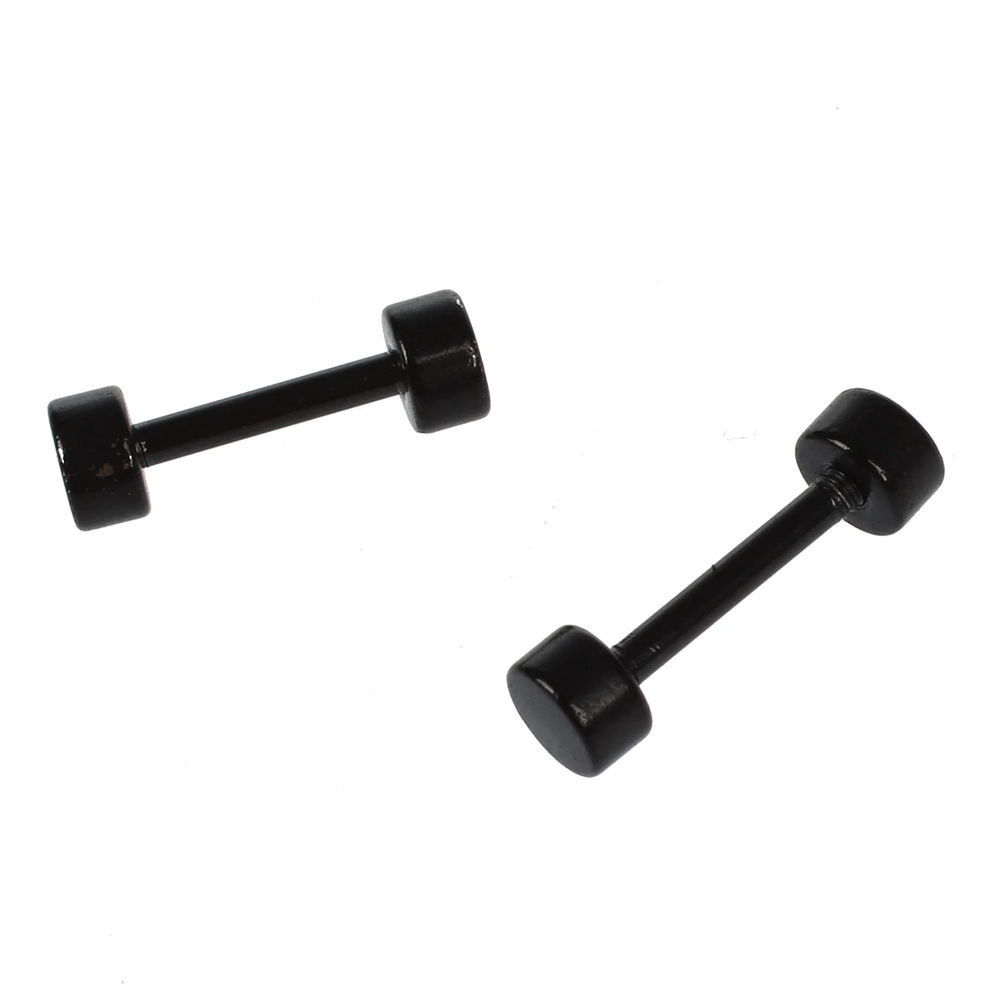 1 Pair of Men's Barbell Titanium steel Ear Studs Earrings 4mm Black
1 Pair of Men's Barbell Titanium steel Ear Studs Earrings 4mm Black