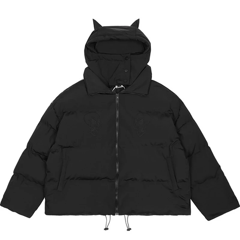 Hip Hop Winter Parkas Men Streetwear Little Devil Design Hooded Padded Jacket Coats 2022 Harajuku Fashion Loose Outwear Unisex
Hip Hop Winter Parkas Men Streetwear Little Devil Design Hooded Padded Jacket Coats 2022 Harajuku Fashion Loose Outwear Unisex