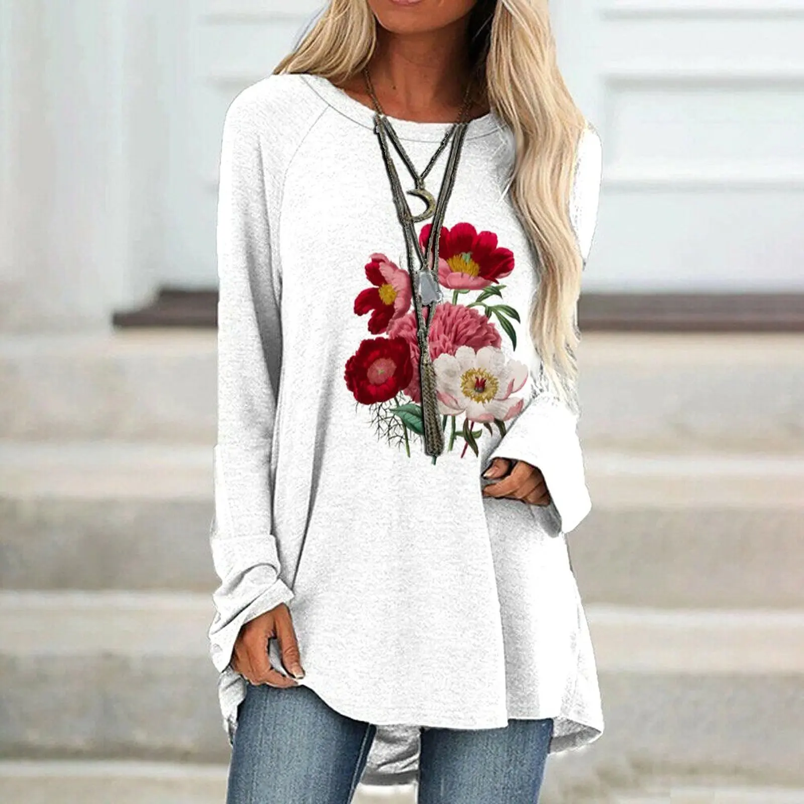 Fall Regular Ladies Top Floral Print Streetwear Harajuku Pullover Top Cotton Fleece Winter Autumn Casual Black Sweatshirt
Fall Regular Ladies Top Floral Print Streetwear Harajuku Pullover Top Cotton Fleece Winter Autumn Casual Black Sweatshirt