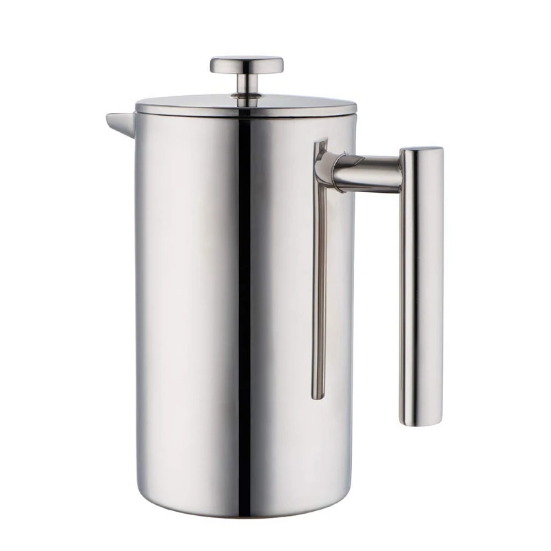 304 double stainless steel French coffee pot French pressure pot teapot with strainer 350ml
304 double stainless steel French coffee pot French pressure pot teapot with strainer 350ml