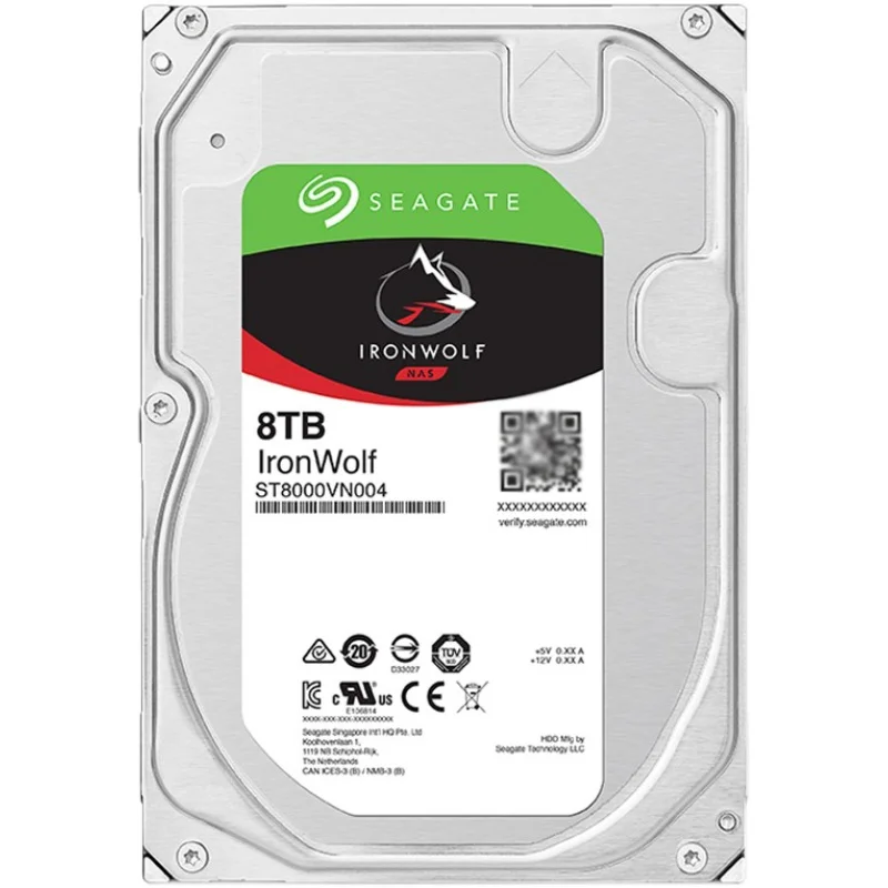 FOR Seagate IronWolf 8TB Internal Hard Drive HDD 3.5 Inch SATA 6Gb/s 7200 RPM 256MB Cache for RAID Network Storage(ST8000VN004)
FOR Seagate IronWolf 8TB Internal Hard Drive HDD 3.5 Inch SATA 6Gb/s 7200 RPM 256MB Cache for RAID Network Storage(ST8000VN004)