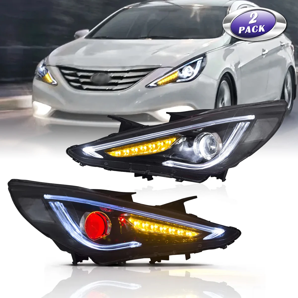 Светодиодный проектор Demon Eye, светодиодные фары в сборе, подходит для Hyundai Sonata 2011, 2012, 2013, 2014 Вт/Янтарная зеркальная деталь автомобиля
Светодиодный проектор Demon Eye, светодиодные фары в сборе, подходит для Hyundai Sonata 2011, 2012, 2013, 2014 Вт/Янтарная зеркальная деталь автомобиля
