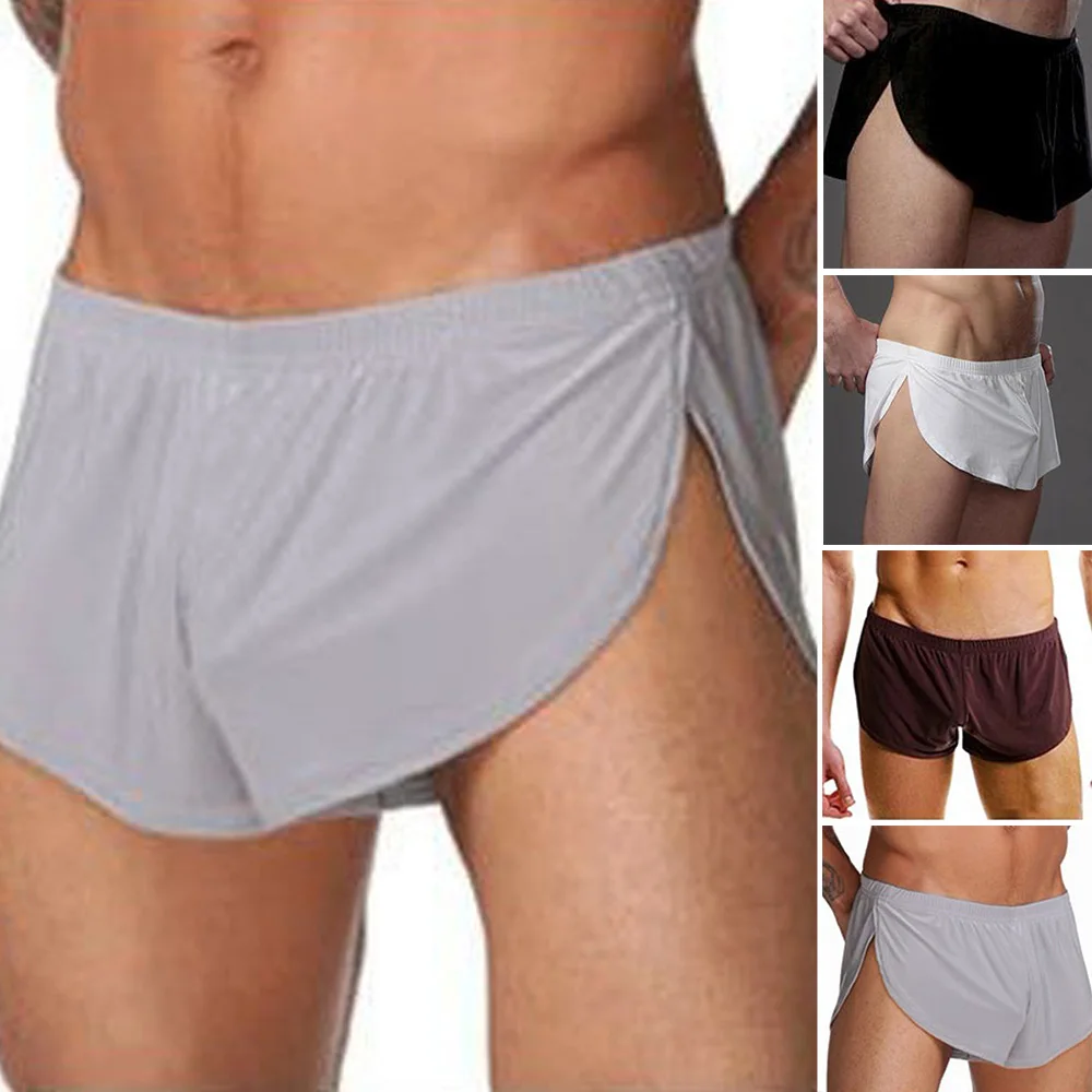 New Soft Side Split Pajamas Shorts Men Boxer Underwear Boxer Shorts Seamless Underpants Sexy Trunks Sleep Bottoms A50
New Soft Side Split Pajamas Shorts Men Boxer Underwear Boxer Shorts Seamless Underpants Sexy Trunks Sleep Bottoms A50