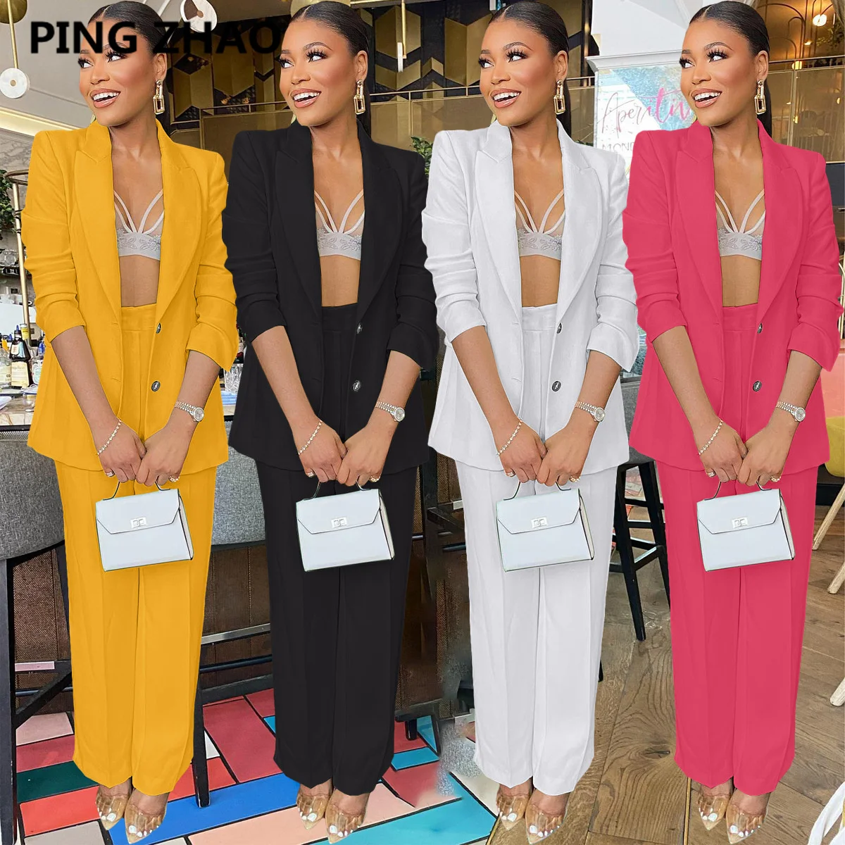 Two Piece Set Women 2022 Atumn Winter Long Sleeve Blazer Jacket Wide Leg Pants Elegant Office Lady Suits
Two Piece Set Women 2022 Atumn Winter Long Sleeve Blazer Jacket Wide Leg Pants Elegant Office Lady Suits