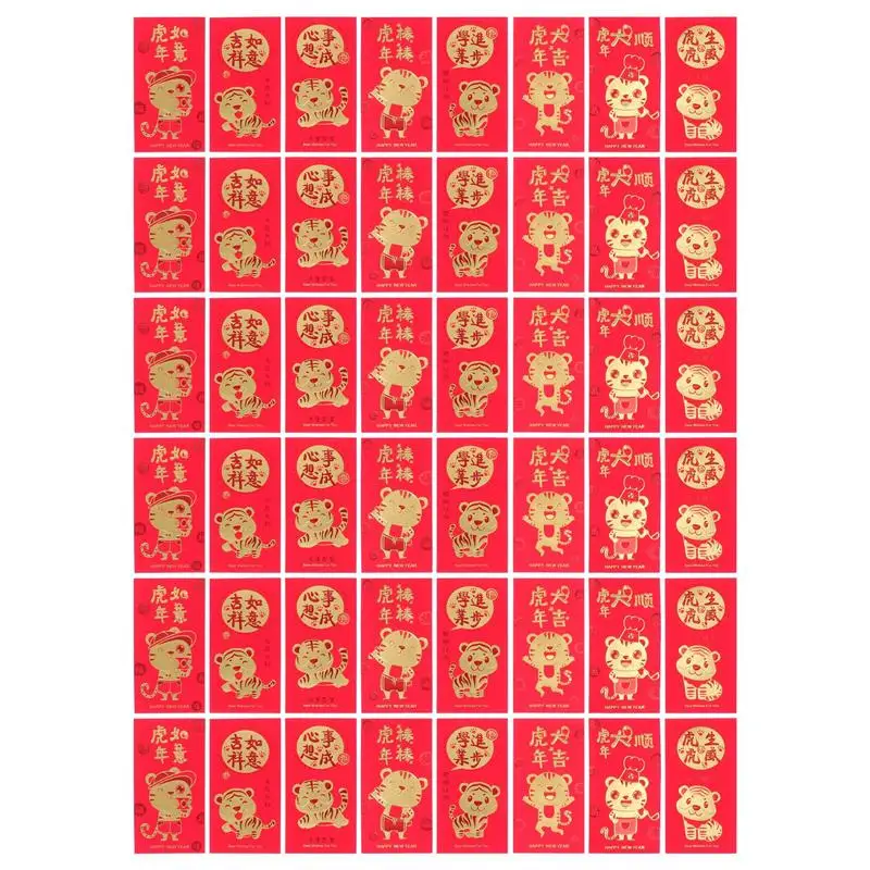 48Pcs Money Pouches Spring Festival Red Packets Certoon Red Envelopes Traditional Spring Festival HongBao Gift Bag
48Pcs Money Pouches Spring Festival Red Packets Certoon Red Envelopes Traditional Spring Festival HongBao Gift Bag