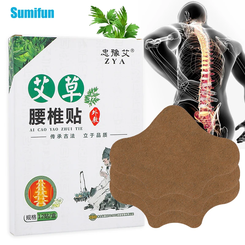 12Pcs Wormwood Lumbar Spine Waist Pain Relief Plaster Back Vertebra Cervical Analgesic Patch Muscle Joint Bone Ache Sticker
12Pcs Wormwood Lumbar Spine Waist Pain Relief Plaster Back Vertebra Cervical Analgesic Patch Muscle Joint Bone Ache Sticker