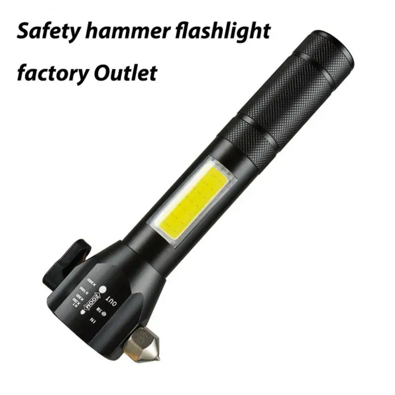 Zoom Light Portable Flashlight USB Rechargeable Torches Portable Flashlight Driving Glass Hammer Emergency COB Light Camping
Zoom Light Portable Flashlight USB Rechargeable Torches Portable Flashlight Driving Glass Hammer Emergency COB Light Camping