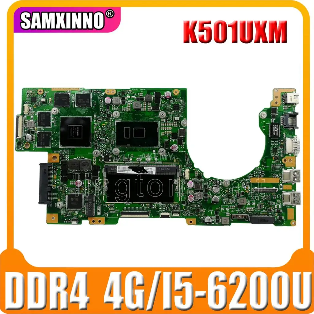 New! K501UXM Laptop motherboard For Asus K501UW K501UXM K501UQ original mainboard 4G-RAM I5-6200/6198U GTX950M-2GB
New! K501UXM Laptop motherboard For Asus K501UW K501UXM K501UQ original mainboard 4G-RAM I5-6200/6198U GTX950M-2GB