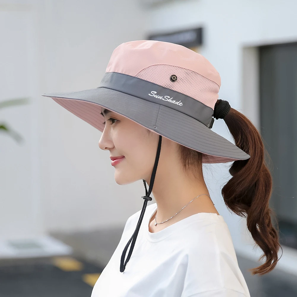 Summer Ponytail Hat For Women UV UPF Wide Brim Sun Hat Hiking Fishing Boonie Hat Fisherman Sunscreen Beach Cap Cycling Accessory
Summer Ponytail Hat For Women UV UPF Wide Brim Sun Hat Hiking Fishing Boonie Hat Fisherman Sunscreen Beach Cap Cycling Accessory