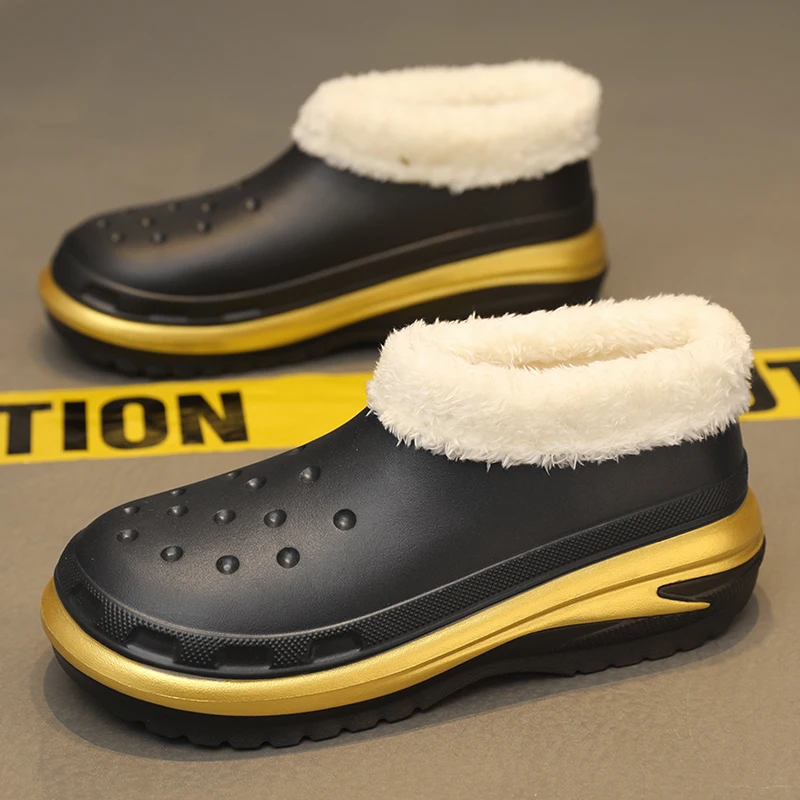 Fashion Winter Men Cotton Slippers High Quality Waterproof Women's Shoes Fur Warm Plush Indoor Home Couples Casual Cotton Shoes
Fashion Winter Men Cotton Slippers High Quality Waterproof Women's Shoes Fur Warm Plush Indoor Home Couples Casual Cotton Shoes