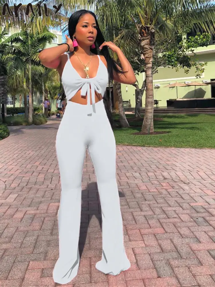 AKAILY Summer Sexy Bodycon Jumpsuits For Women 2022 White Black Backless Rompers Bandage One Piece Jumpsuits Outfits Female
AKAILY Summer Sexy Bodycon Jumpsuits For Women 2022 White Black Backless Rompers Bandage One Piece Jumpsuits Outfits Female
