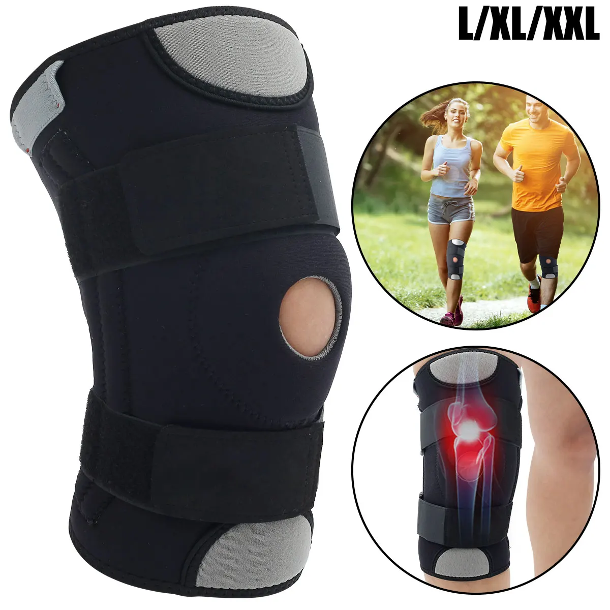 Knee Brace Open Patella Decompression Knee Brace Adjustable Knee Pads Brace with Stabilizers & Buckle Compression Knee Sleeve
Knee Brace Open Patella Decompression Knee Brace Adjustable Knee Pads Brace with Stabilizers & Buckle Compression Knee Sleeve