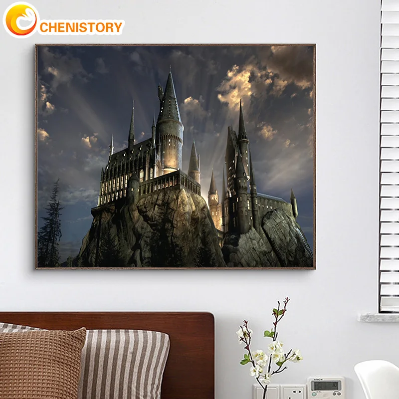 CHENISTORY 40x50cm Painting By Numbers Old Castle Handpainted Pictures By Numbers Buliding Painting Personalized Gift
CHENISTORY 40x50cm Painting By Numbers Old Castle Handpainted Pictures By Numbers Buliding Painting Personalized Gift
