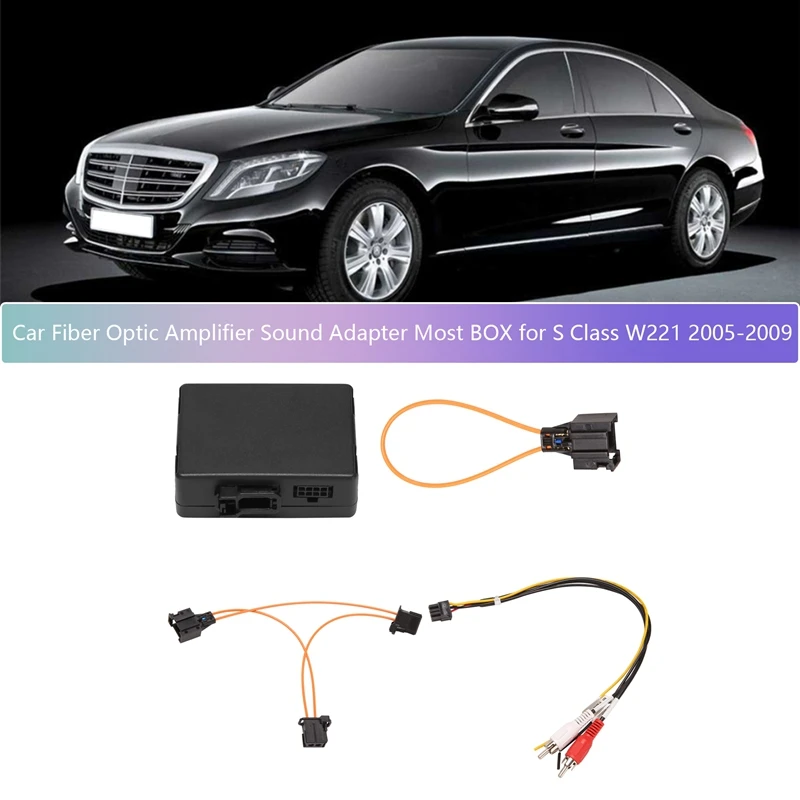 Car Fiber Optic Amplifier Sound Adapter Most BOX For Mercedes- Benz S Class W221 2005-2009
Car Fiber Optic Amplifier Sound Adapter Most BOX For Mercedes- Benz S Class W221 2005-2009