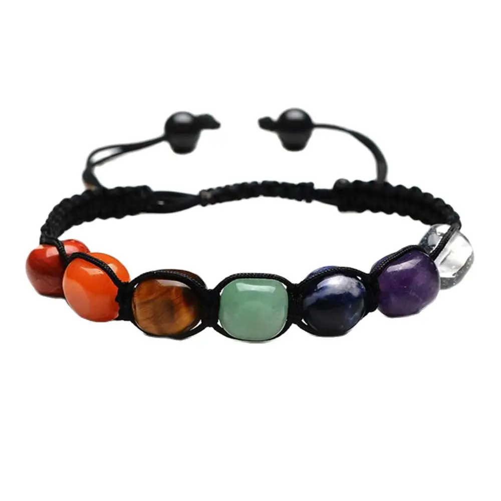 Hand Braided Rope Spiritual Healing Crystals Jewelry Natural Mixed Quartz 7 Chakra Bead Crystal Bracelet For Gift
Hand Braided Rope Spiritual Healing Crystals Jewelry Natural Mixed Quartz 7 Chakra Bead Crystal Bracelet For Gift