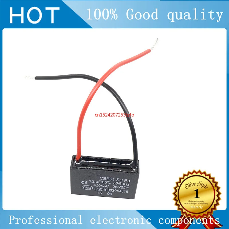 CBB61 Start Capacitance AC Fan Capacitor 450V 1UF 1.2UF 1.5UF 2UF 2.5UF 3UF 3.5UF 4UF 4.5UF 5UF 6UF 7UF 10UF Ceiling Fan Range
CBB61 Start Capacitance AC Fan Capacitor 450V 1UF 1.2UF 1.5UF 2UF 2.5UF 3UF 3.5UF 4UF 4.5UF 5UF 6UF 7UF 10UF Ceiling Fan Range