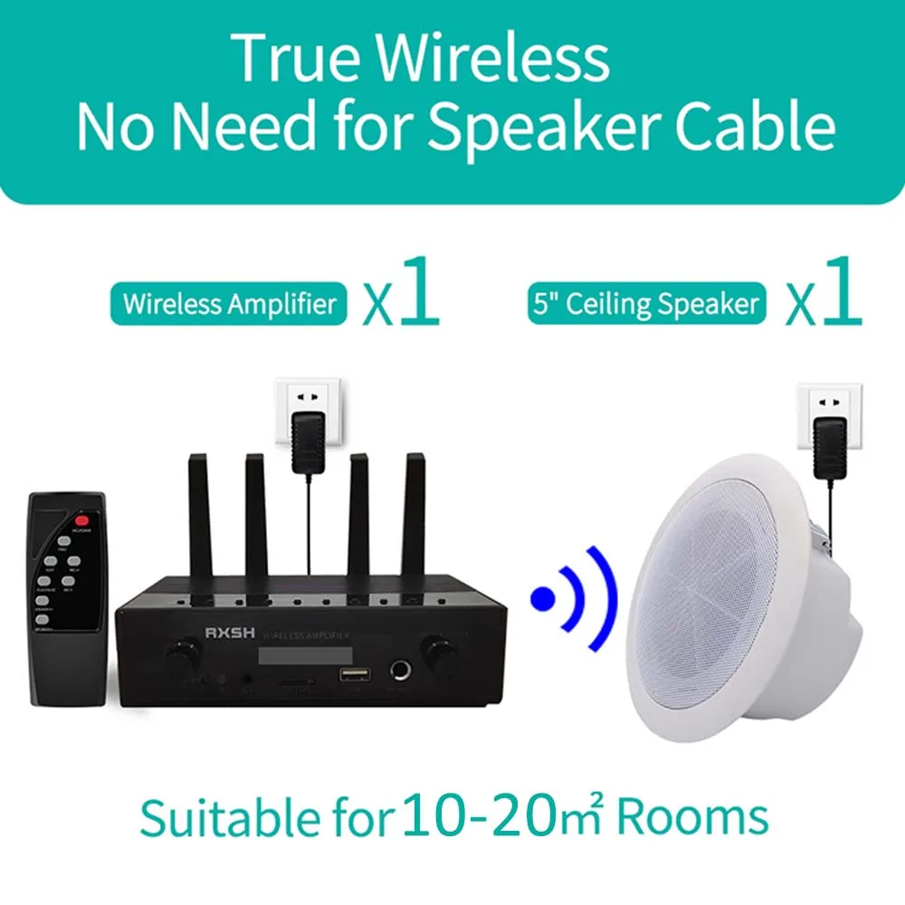 10W PA System Home Wireless Ceiling Speaker HiFi Stereo Sound Background Music Full Range Loudspeaker for Kitchen Shop Amplifier
10W PA System Home Wireless Ceiling Speaker HiFi Stereo Sound Background Music Full Range Loudspeaker for Kitchen Shop Amplifier