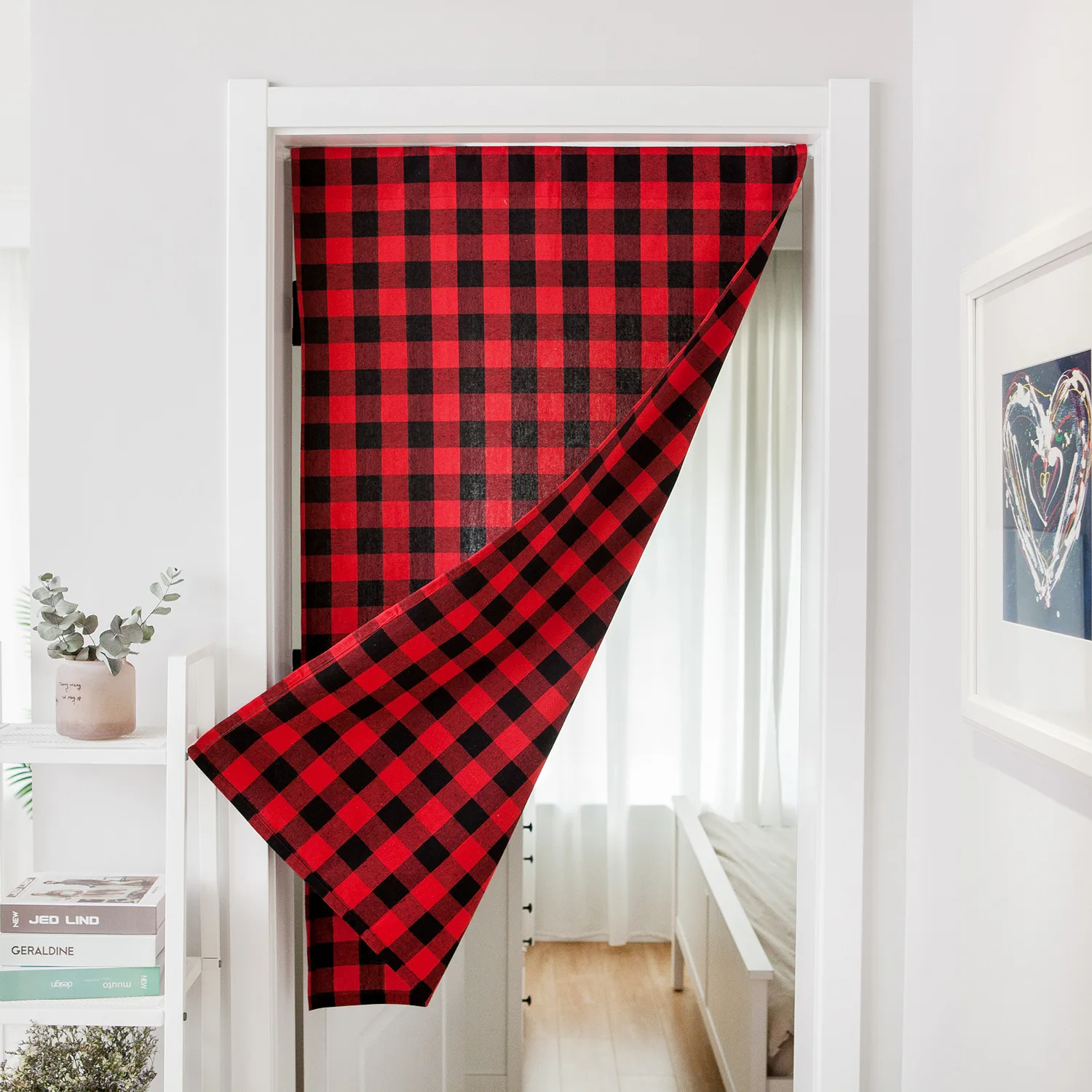 Red Black Plaid Door Curtain Doorway Divider Drapes for Kitchen Bathroom Home Decoration Rod Pocket Design (No Rod Included)
Red Black Plaid Door Curtain Doorway Divider Drapes for Kitchen Bathroom Home Decoration Rod Pocket Design (No Rod Included)