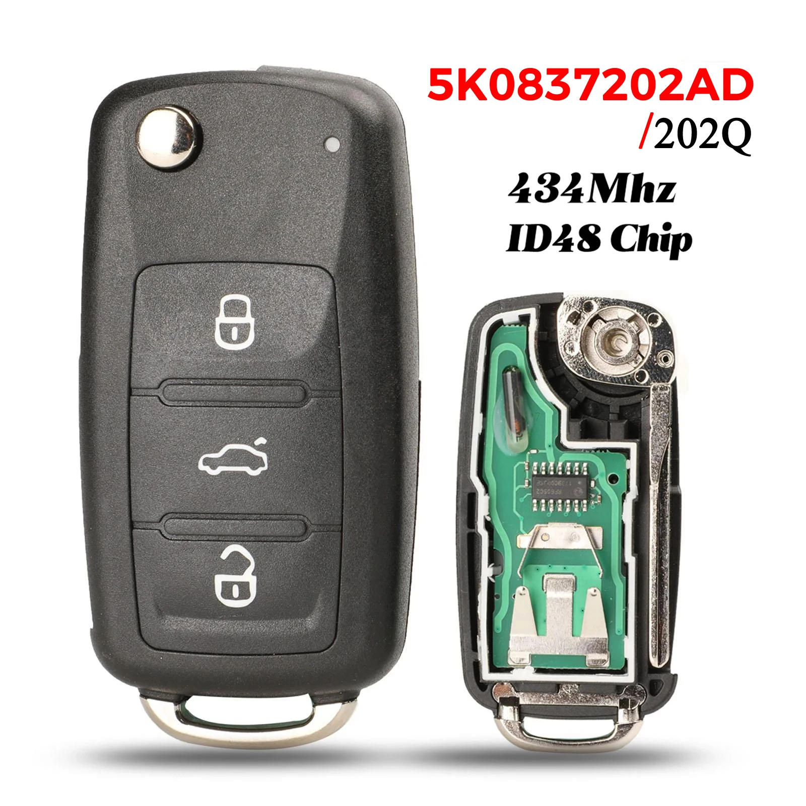 Jingyuqin 5K 0837202 AD/202Q Складной Автомобильный Ключ 434 МГц Для VW Volkswagen Caddy Eos Golf Jetta Polo Scirocco Tiguan ...
Jingyuqin 5K 0837202 AD/202Q Складной Автомобильный Ключ 434 МГц Для VW Volkswagen Caddy Eos Golf Jetta Polo Scirocco Tiguan ...