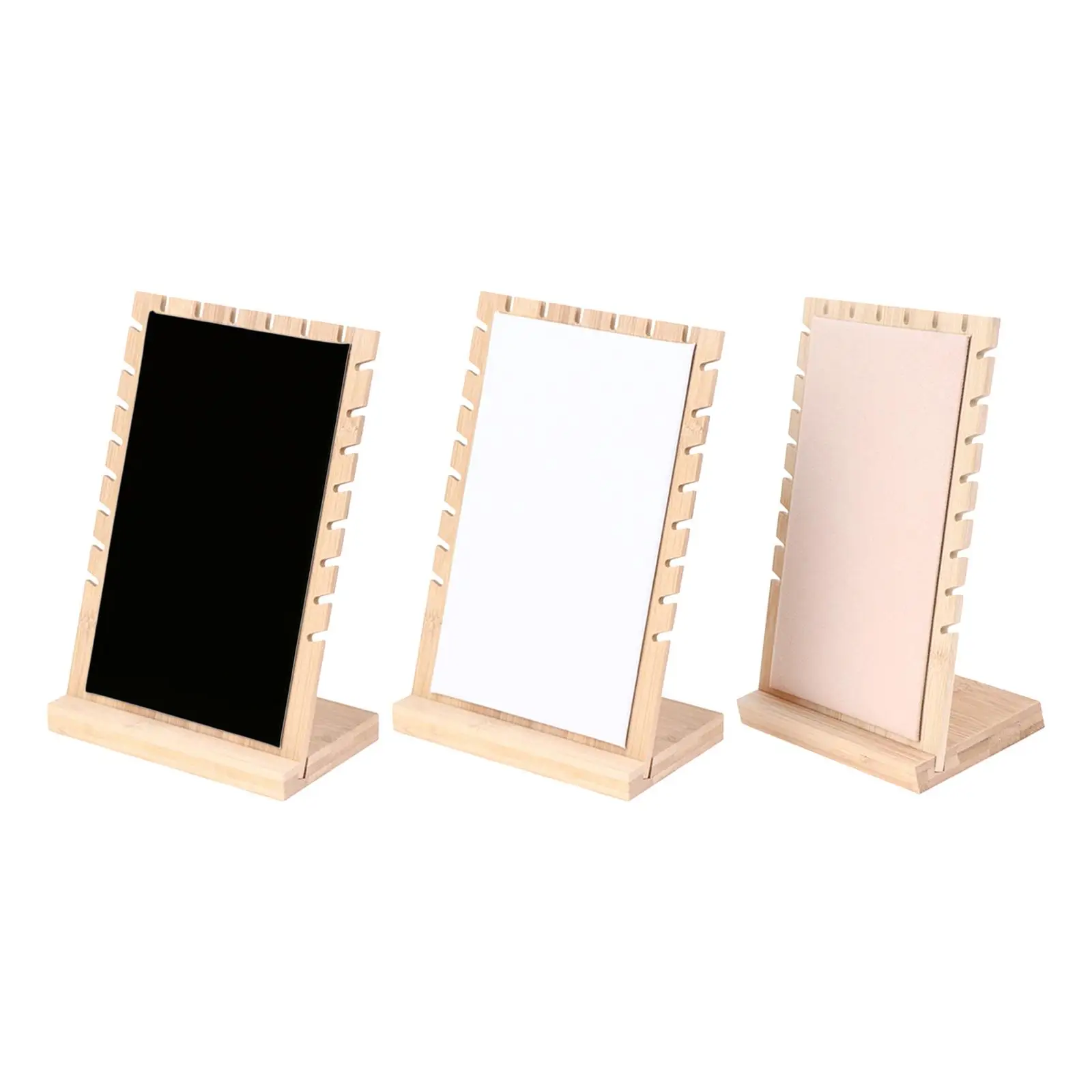 Jewelry Display Stand Wooden Board Vertical Soft Mat Storage Holder Tray Pad for Bracelet Necklace Chains Jewelry Store Counter
Jewelry Display Stand Wooden Board Vertical Soft Mat Storage Holder Tray Pad for Bracelet Necklace Chains Jewelry Store Counter