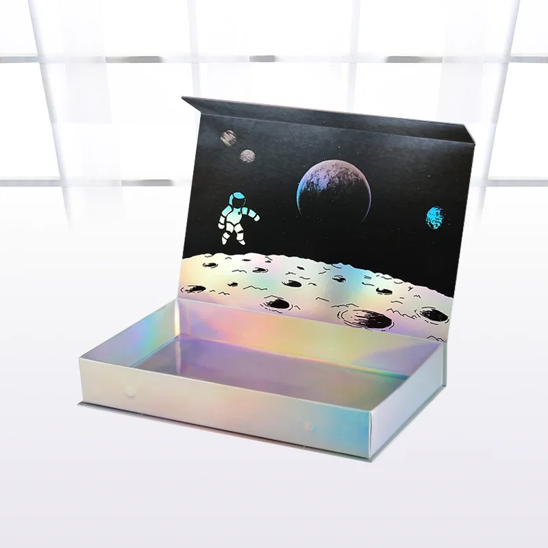 Custom Factory Custom sliver Holographic Packaging Box Gift Box paper Magnet Holographic Box
Custom Factory Custom sliver Holographic Packaging Box Gift Box paper Magnet Holographic Box