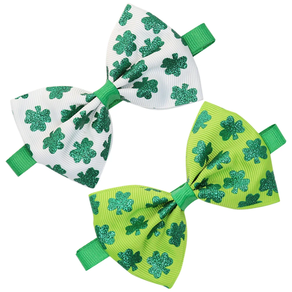 2Pcs Patrick's Day Pet Bowknots Delicate Puppy Bowknots Pet Bow Ties Puppy Accessory
2Pcs Patrick's Day Pet Bowknots Delicate Puppy Bowknots Pet Bow Ties Puppy Accessory