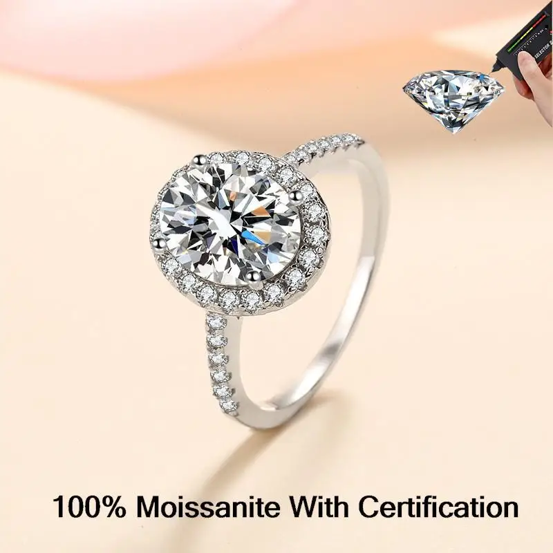 Moissanite Engagement Rings for Women Diamond Wedding Promise Rings Anniversary Gift Luxury Moissanite Ring With Certificate
Moissanite Engagement Rings for Women Diamond Wedding Promise Rings Anniversary Gift Luxury Moissanite Ring With Certificate