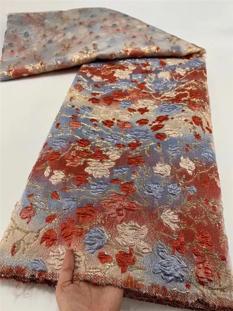 Fashion Brocade Jacquard Luxury Fabric Nigerian Floral Damask Flower Gilding Lace Organza Tulle Net Material Brocard Tissu DJO40
Fashion Brocade Jacquard Luxury Fabric Nigerian Floral Damask Flower Gilding Lace Organza Tulle Net Material Brocard Tissu DJO40