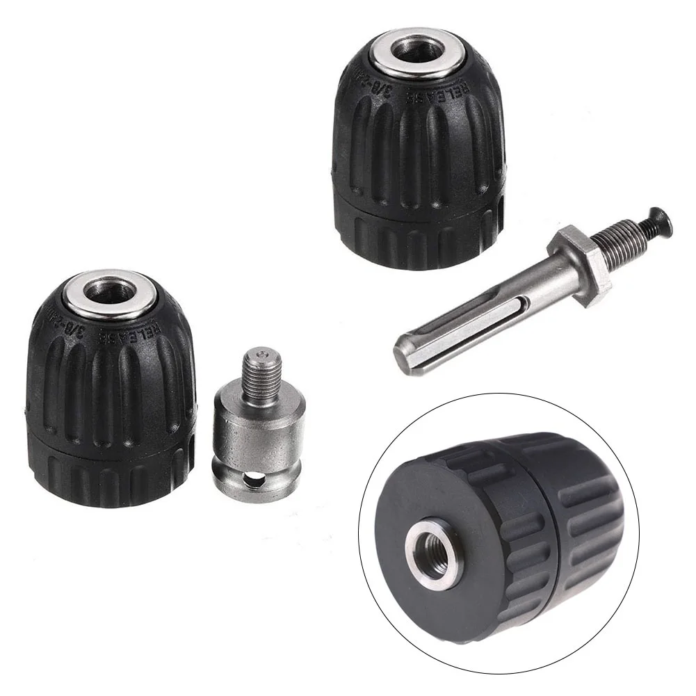 0.8-10mm Keyless Drill Chuck Converter 3/8-24UNF Thread Drill Bit Adapter 1/2" Square Socket Adaptor For Impact Drivers Drill
0.8-10mm Keyless Drill Chuck Converter 3/8-24UNF Thread Drill Bit Adapter 1/2" Square Socket Adaptor For Impact Drivers Drill