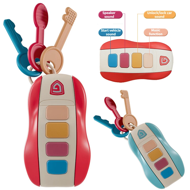 Baby Musical Car Lock Key Toy Smart Remote Car Voices Pretend Play Flashing Electronic Toy Early Educational Toys for Children
Baby Musical Car Lock Key Toy Smart Remote Car Voices Pretend Play Flashing Electronic Toy Early Educational Toys for Children