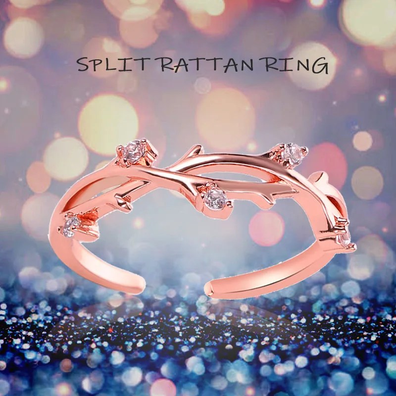 Small Fresh Ring Branch Opening Creative Cross Rattan Adjustable Jewelry Birthday Holiday Gift For Mother, Wife And Girl
Small Fresh Ring Branch Opening Creative Cross Rattan Adjustable Jewelry Birthday Holiday Gift For Mother, Wife And Girl