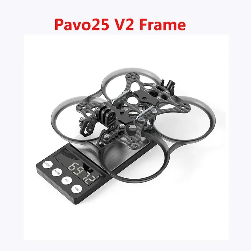 

BETAFPV Pavo25 V2 112mm Carbon Fiber Brushless BWhoop Frame Kit Suit for DJI O3 Air Unit 2.5" Cinewhoops Pavo25 V2 FPV RC Drone