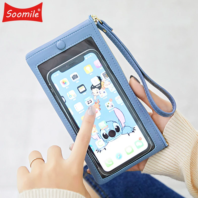 New Touch Screen Cell Phone Purse Soft Leather Women Bag Wallets Female Crossbody Shoulder Bag Large Messenger Wallet Clutch Bag
New Touch Screen Cell Phone Purse Soft Leather Women Bag Wallets Female Crossbody Shoulder Bag Large Messenger Wallet Clutch Bag