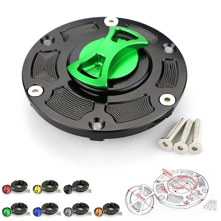 Motorcycle fuel tank cap is applicable to Kawasaki EX250 Ninja 250 2008-2014 modified quick-lock
Motorcycle fuel tank cap is applicable to Kawasaki EX250 Ninja 250 2008-2014 modified quick-lock
