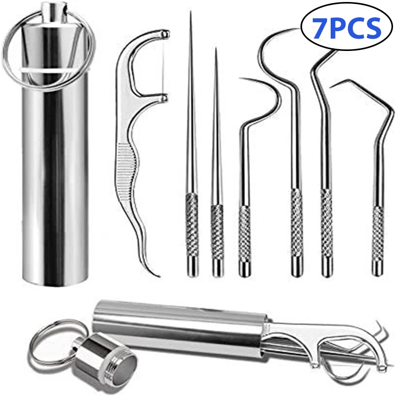 1 Set Toothpick Set Metal Stainless Steel Oral Cleaning Tooth Flossing Portable Toothpick Floss Teeth Cleaner with Storage Tube
1 Set Toothpick Set Metal Stainless Steel Oral Cleaning Tooth Flossing Portable Toothpick Floss Teeth Cleaner with Storage Tube