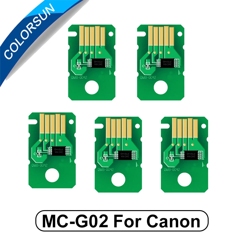 Colorsun MCG02 чипы резервуара для обслуживания Canon G2160 G3160 G1220 G2260 G3260 G3360 G1420 G2420 G2460 G3420 G3460 G3620 чипы
Colorsun MCG02 чипы резервуара для обслуживания Canon G2160 G3160 G1220 G2260 G3260 G3360 G1420 G2420 G2460 G3420 G3460 G3620 чипы
