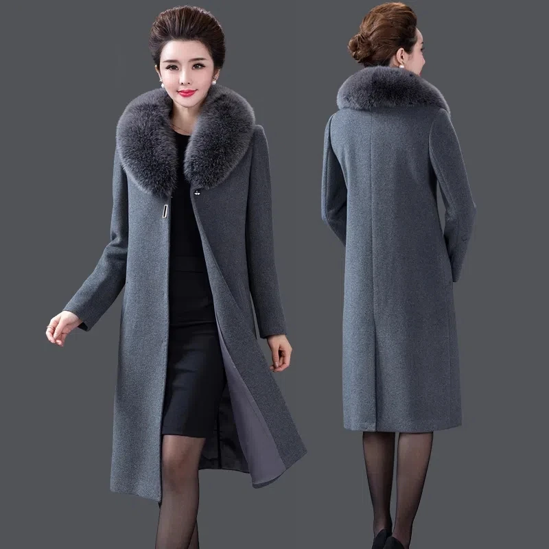 2022 Autumn Winter New Woolen Coat Womens Fashion Slim All-match Wool Jacket Women Casual Large Size Long Fur Collar Outerwear
2022 Autumn Winter New Woolen Coat Womens Fashion Slim All-match Wool Jacket Women Casual Large Size Long Fur Collar Outerwear