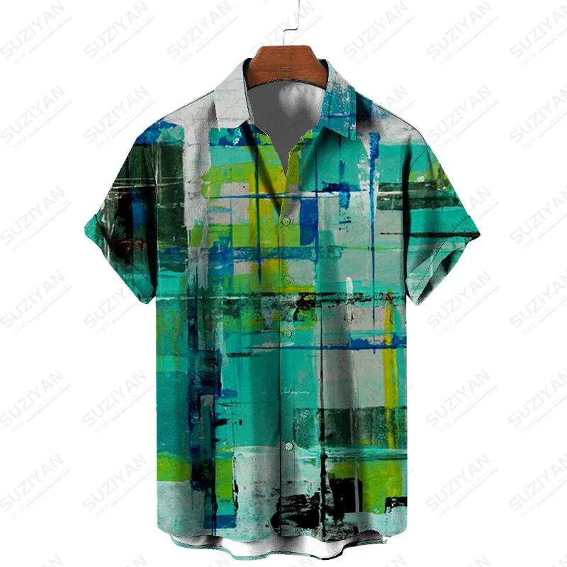 Stripped Top Fashionable Fashion Button Korean Fashion Men Rockabilly Garments Fit Anime Korean Fashion Lapel All Summer
Stripped Top Fashionable Fashion Button Korean Fashion Men Rockabilly Garments Fit Anime Korean Fashion Lapel All Summer