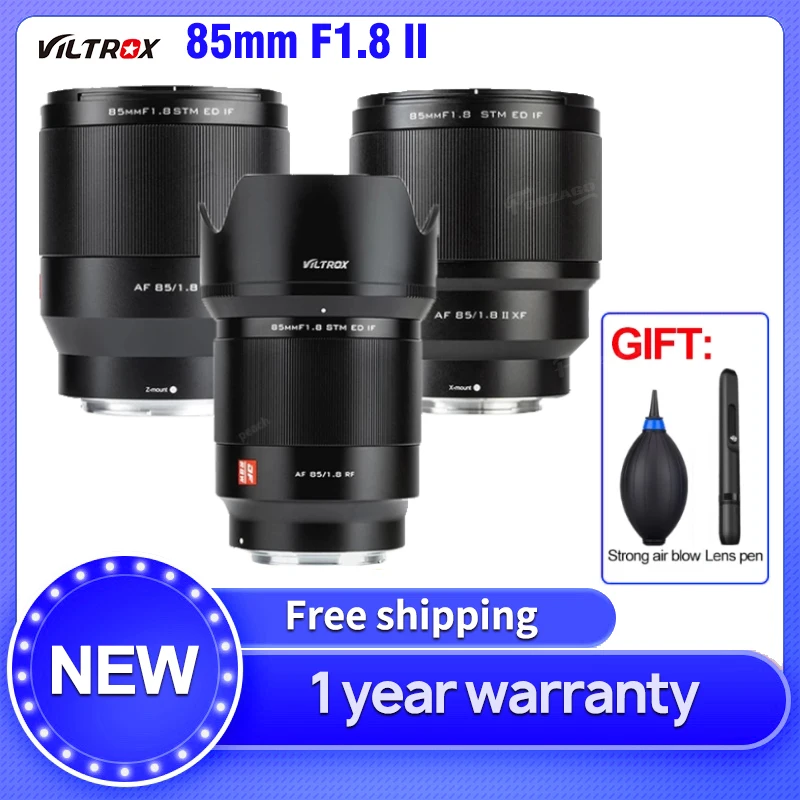 VILTROX 85 мм F1.8 II STM объектив с большой диафрагмой AF Автофокус портрет для Fuji X Крепление объектива камеры с Z креплением Sony E крепление объектив Nikon
VILTROX 85 мм F1.8 II STM объектив с большой диафрагмой AF Автофокус портрет для Fuji X Крепление объектива камеры с Z креплением Sony E крепление объектив Nikon