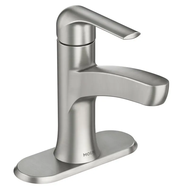 Kitchen Faucet Tilson Resist Brushed Nickel Bathroom Faucet with Optional Deck Plate, 84565SRN
Kitchen Faucet Tilson Resist Brushed Nickel Bathroom Faucet with Optional Deck Plate, 84565SRN
