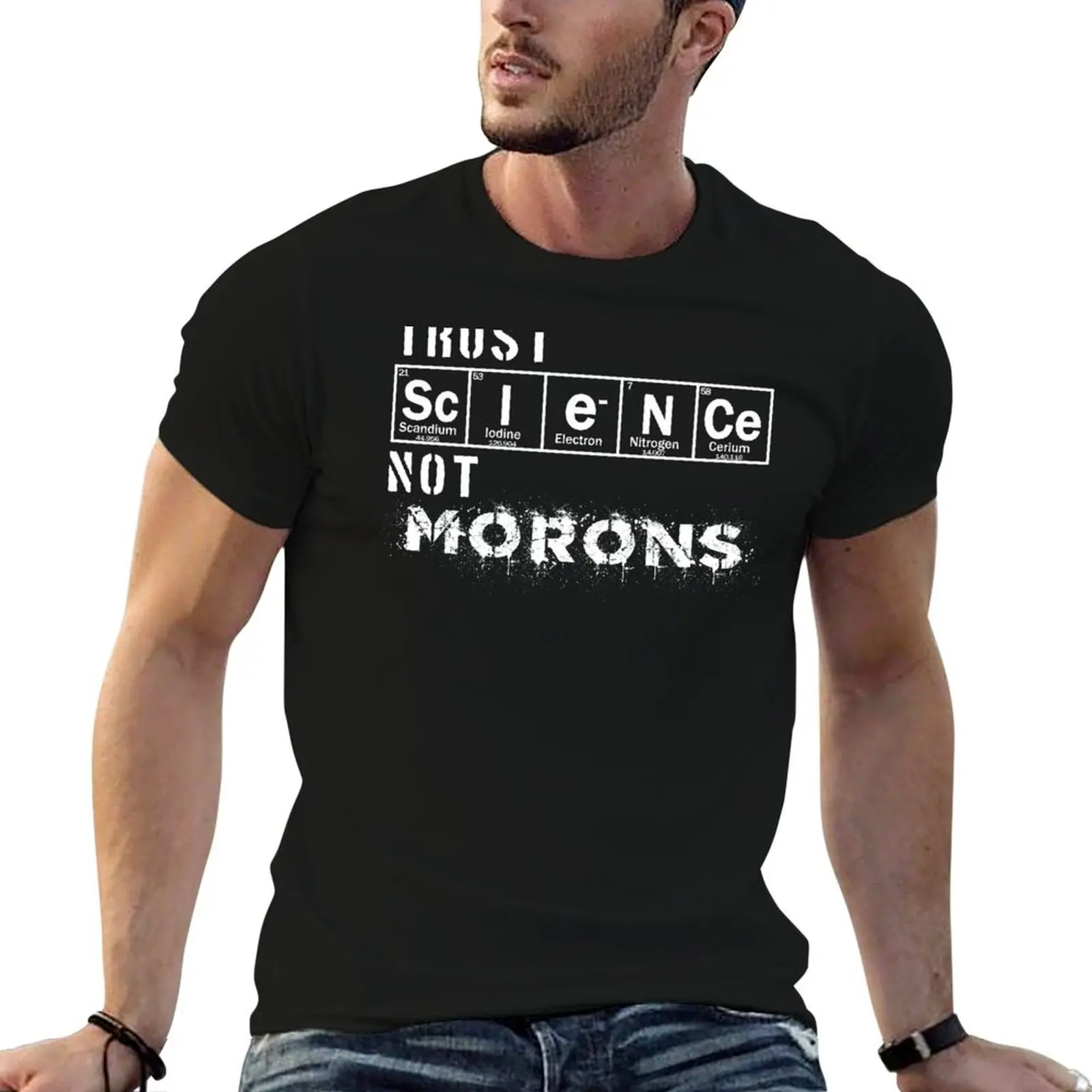 Футболка Trust Science Not Morons одежда в стиле аниме хиппи летний топ хлопковые футболки с