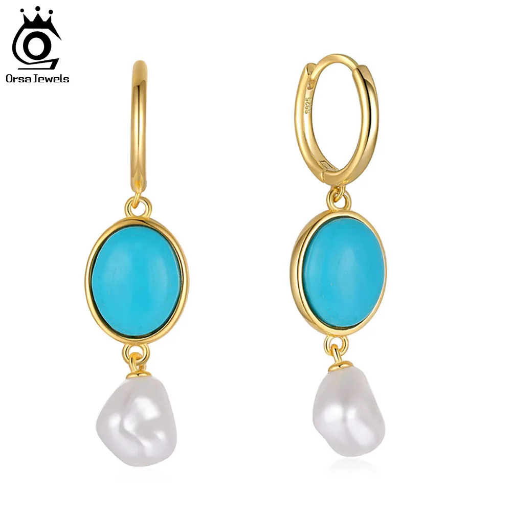 ORSA JEWELS 14K Gold Plated Pearl Dangle Earrings with Turquoise Malachite Sterling Silver Ear Drop Pearls Dainty Jewelry EQE41
ORSA JEWELS 14K Gold Plated Pearl Dangle Earrings with Turquoise Malachite Sterling Silver Ear Drop Pearls Dainty Jewelry EQE41